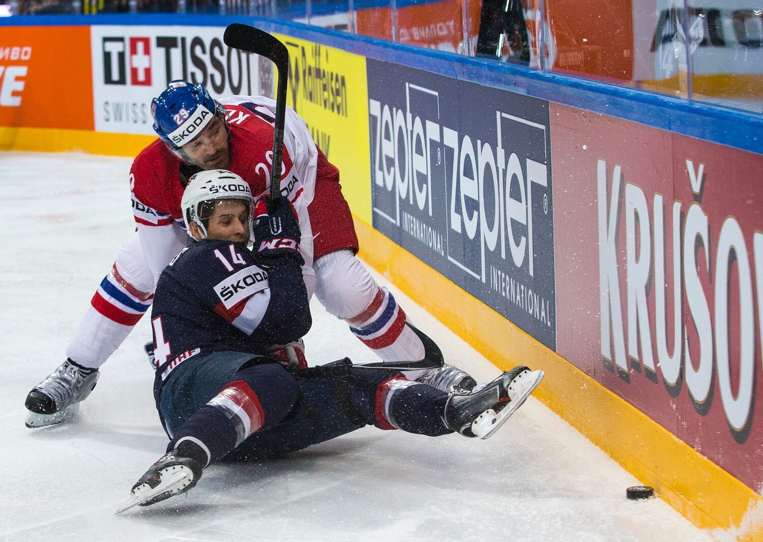 MS 2015, Česko-USA:  Jan Kolář - Steve Moses