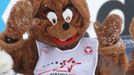 SP biatlonu,. Hochfilzen, stíhačka Ž: maskot