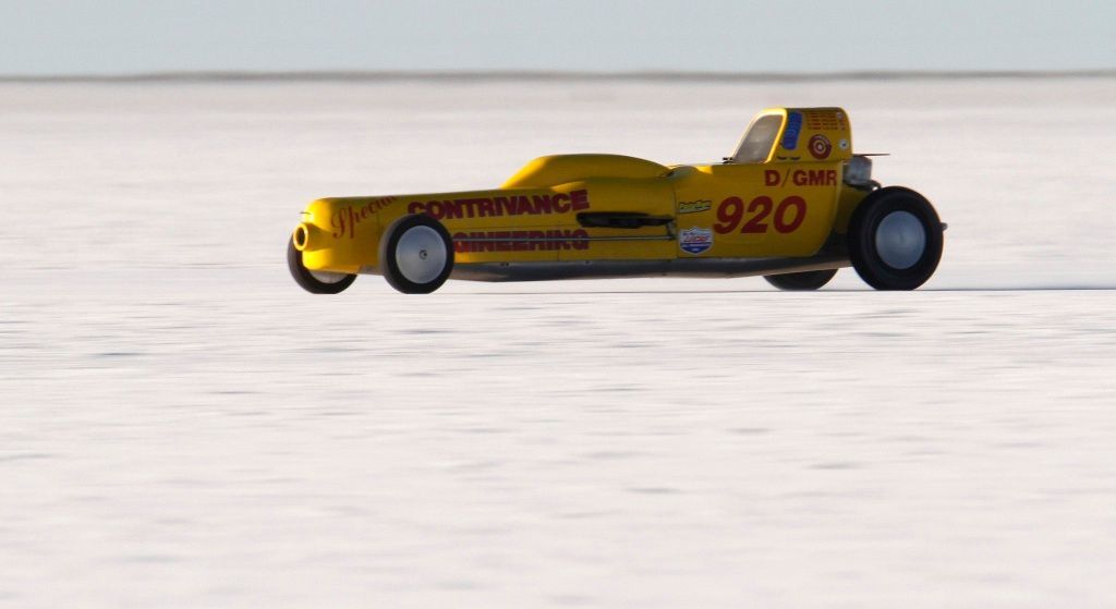 UTAH - 63.každoroční Bonneville SpeedWeek na Boneville Salt Flats u Wendoveru