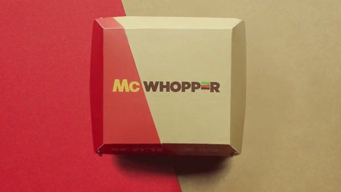 Nějak takto mohla vypadat krabička burgeru vzešlého ze spolupráce Burger Kingu a McDonald's.