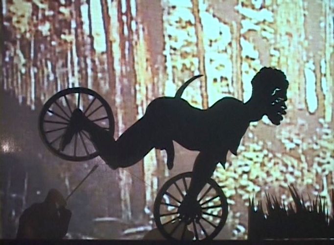 Kara Walker: Fall Frum Grace, Miss Pipi's Blue Tale, 2011, video, 17 minut.