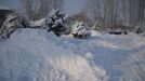 Roudnice u Hradce Králové. Taková kalamita může vypadat i docela romanticky.