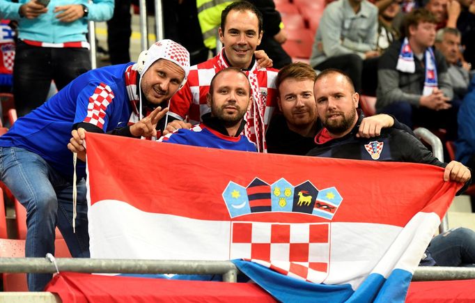 fotbal, kvalifikace ME 2020, Slovensko - Chorvatsko, fanoušci Chorvatska