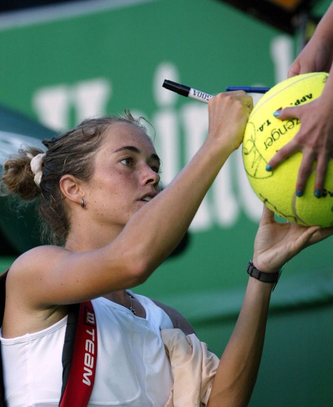 Klára Koukalová na Australian Open 2003.