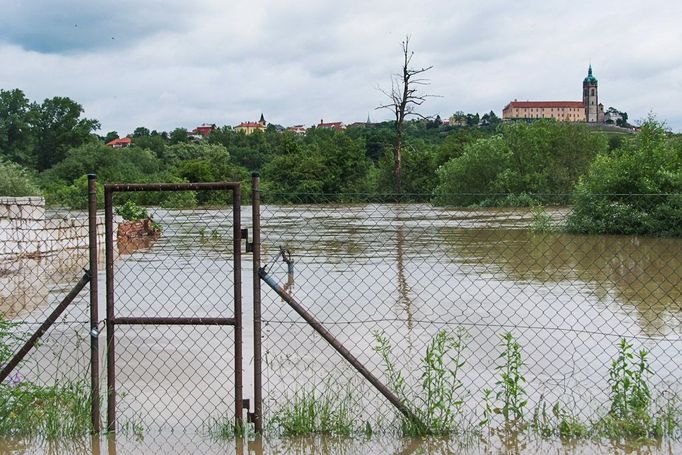 Zatopená zahrada v Brozánkách