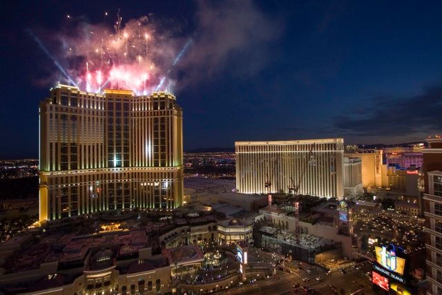 Otevírání nového hotelu v Las Vegas