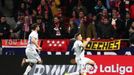 Soccer Football - La Liga Santander - Atletico Madrid v Levante - Wanda Metropolitano, Madrid, Spain - January 4, 2020  Levante's Roger Marti celebrates scoring their fir