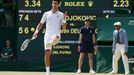 Djokovič vs. Del Potro, semifinále Wimbledonu 2013.