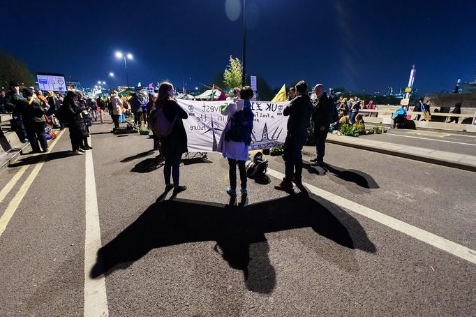 Londýn - Extinction Rebellion. Protesty proti změnám klimatu