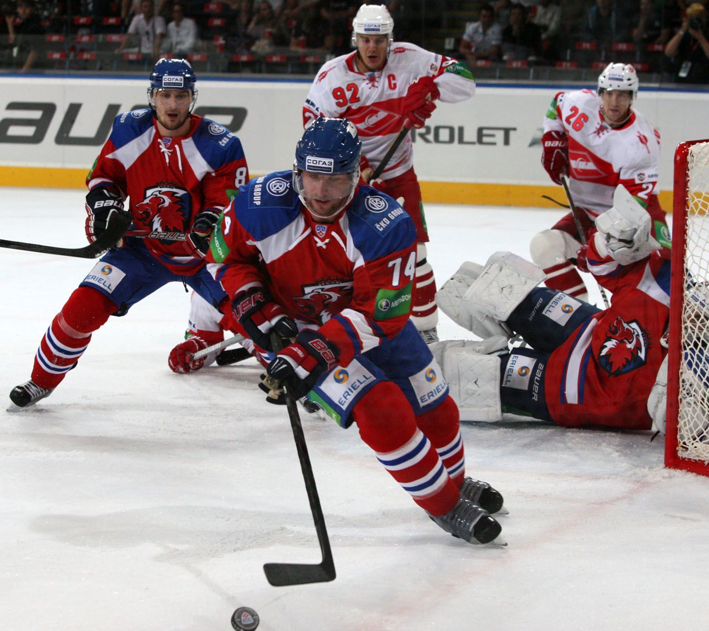 Pražský Lev poprvé prohrál, jeho skalp má Spartak Moskva