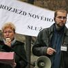 Demonstrace lidí s postižením v Brně