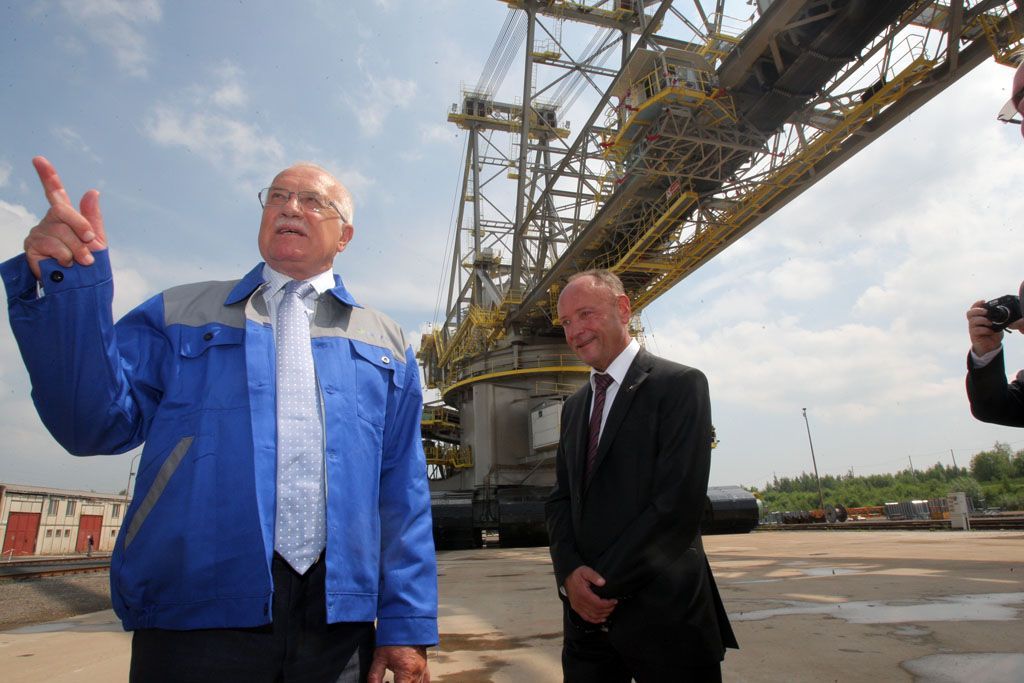 Václav Klaus a velkorypadlo