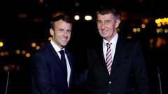 Macron s Babišem