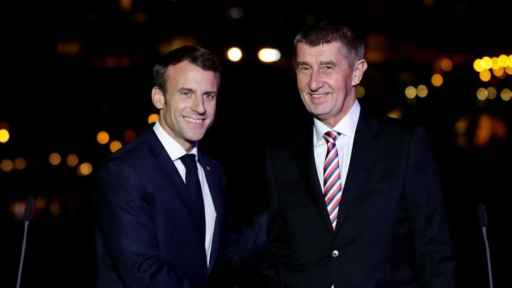 Babiš se sešel s Macronem. Neznamená to podporu před volbami, tvrdí prezidentův úřad; Zdroj foto: Reuters