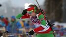 Soči 2014, biatlon, 15 km Ž: Darja Domračevová, Bělorusko