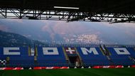 Současný stav fotbalového stadionu italského klubu Como 1907