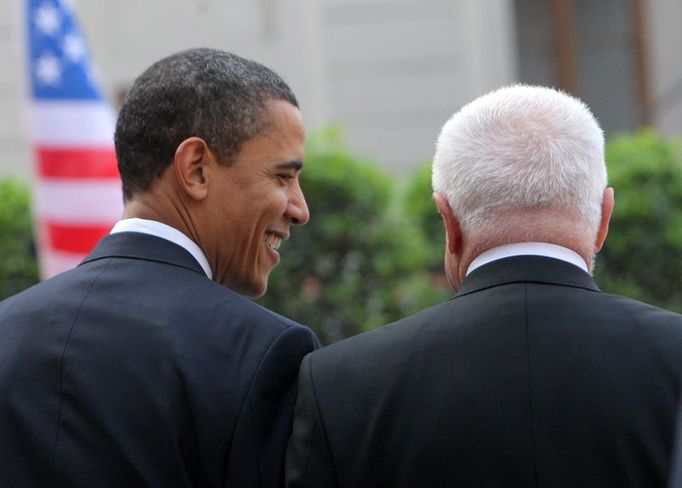 Barack Obama s Václavem Klausem.