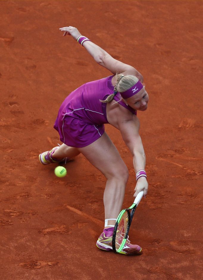 Kiki Bertensová ve finále turnaje v Madridu 2018.