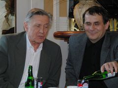 Herec Petr Kostka a jeho zeť, režisér Petr Kracik