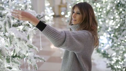 Trumpovi slaví první Vánoce v Bílém domě. Vyzdobila ho Melanie