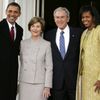 Barack, Laura, George a Michelle