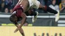 Fotbalista klubu AC Sparta Praha Léonard Kweuke v utkání Gambrinus ligy.