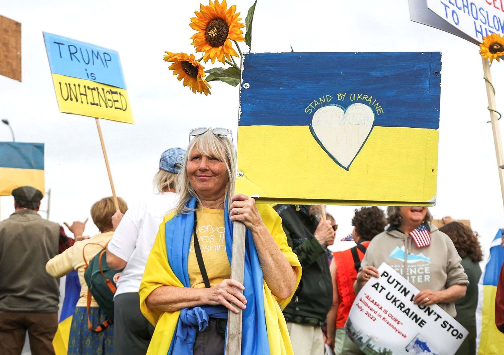 USA, Rusko, Ukrajina, Aljaška, Trump, Putin, summit, demonstrace