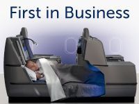 Brussels Airlines - sedadla v business třídě