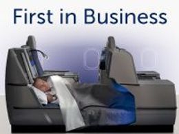 Sedadla v business třídě Brussels Airlines.