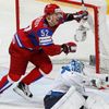 Širokov se raduje z gólu v semifinále MS Rusko - Finsko