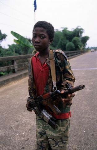 Dětský voják - Libérie - 1993
