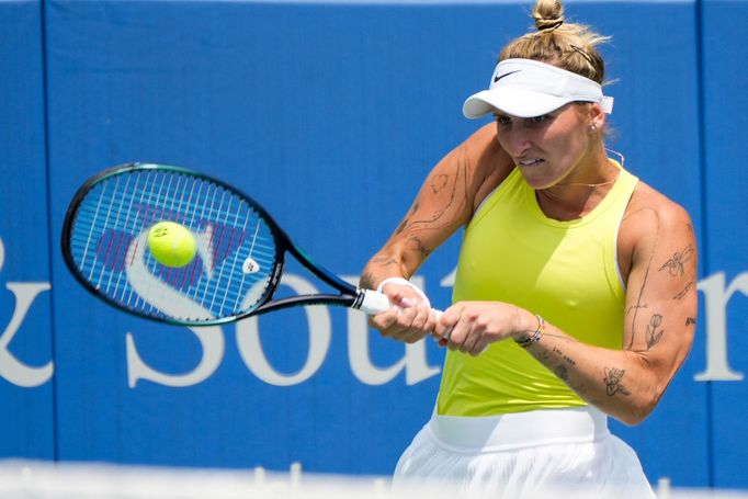 Markéta Vondroušová na turnaji v Cincinnati