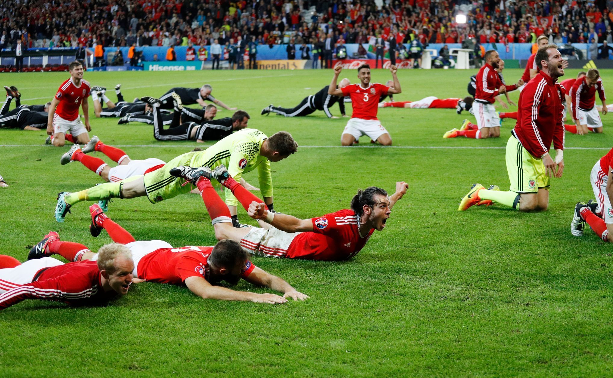 Euro 2016, Wales-Belgie: radost Walesu