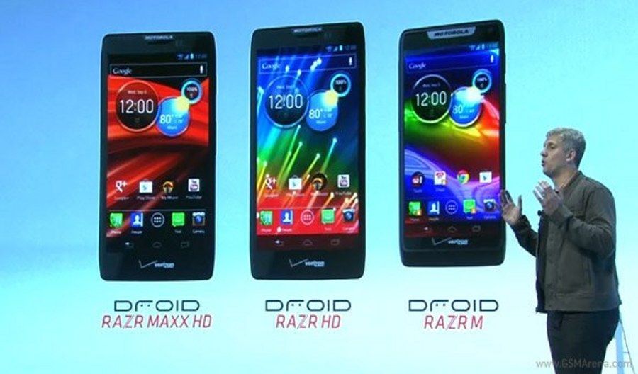 Motorola DROID RAZR M, RAZR HD, RAZR MAXX HD