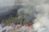Požár u Černobylu.