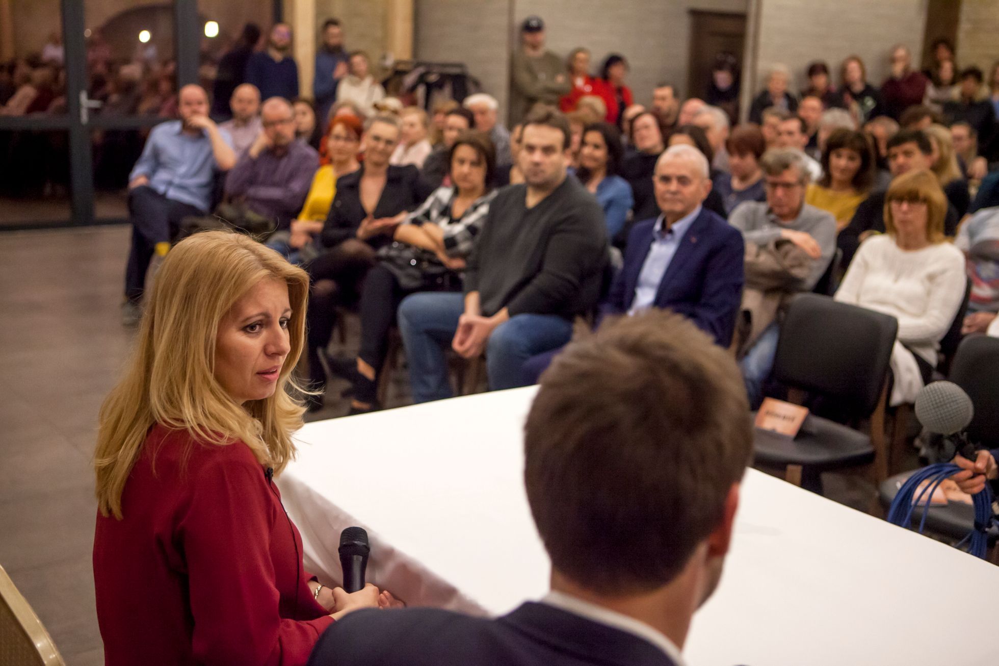 Fotogalerie / Tak vypadá volební kampaň kandidátů na úřad slovenského prezidenta / Zuzana Čaputová / Březen / 2019 / Economia / Matěj Slavik