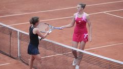 Barbora Strýcová a Karolína Plíšková na turnaji LiveScore Cup 2020
