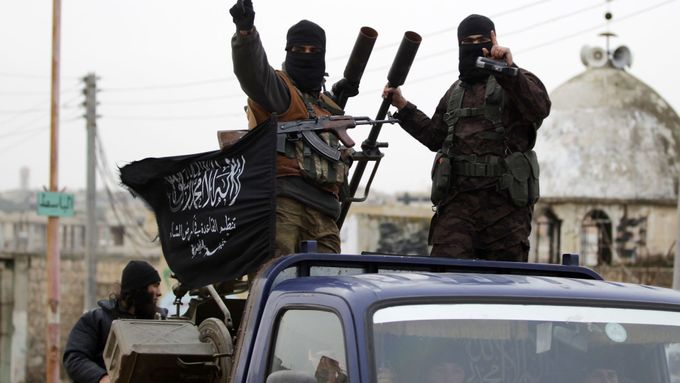 Bojovníci fronty An-Nusrá, syrské odnože teroristické organizace Al-Káida.