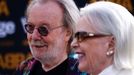 Benny Andersson a Anni-Frid Lyngstadová ze skupiny ABBA na premiéře koncertní show ABBA Voyage v květnu 2022.