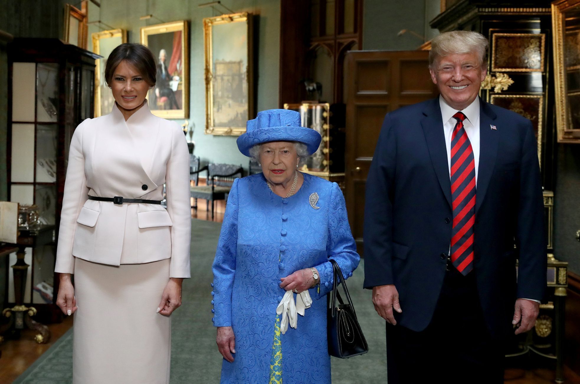 Donald Trump se setkal s královnou Alžbětou II.