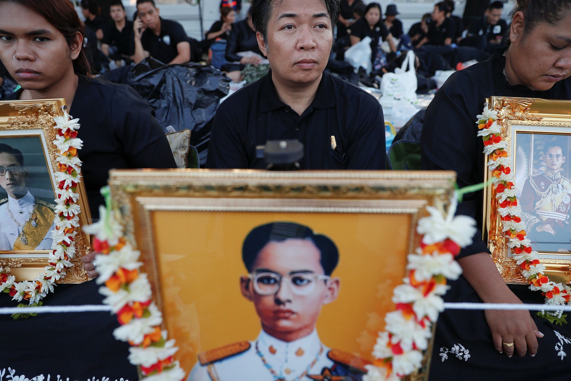 Bangkok, Thajsko. Pohřeb thajského krále, pětidenní ceremonie