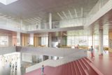 Středobodem školy bude velké atrium se schody k sezení a sdílenými prostory podél ochozu.