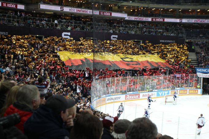 HC Sparta Praha - Kometa Brno, extraliga 2016/17. Choreo Sparta