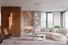 Takhle bydlí boháči. Známá designérka navrhla penthouse u Vltavy na vrcholu věže