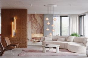 Takhle bydlí boháči. Známá designérka navrhla penthouse u Vltavy na vrcholu věže