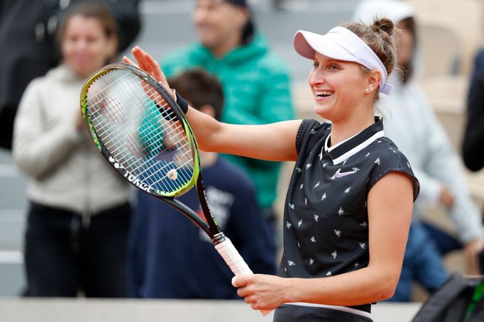 Markéta Vondroušová v semifinále French Open 2019.