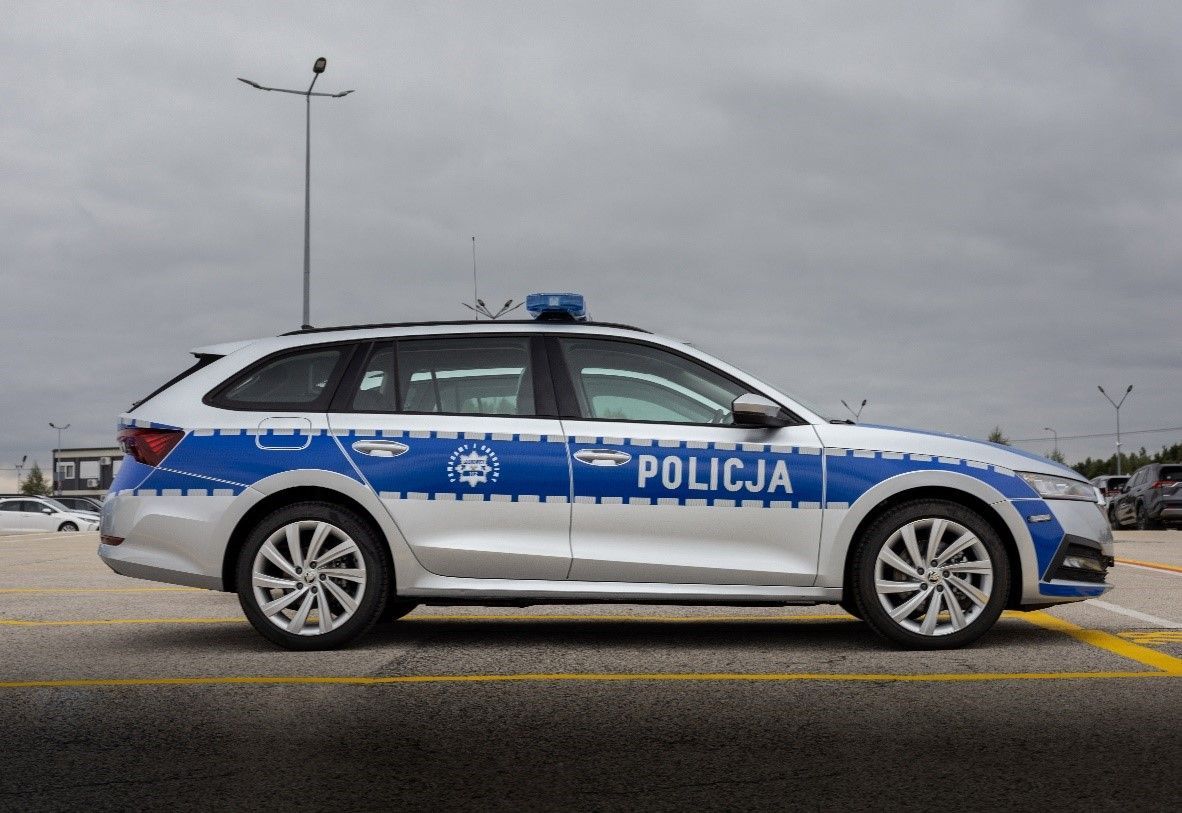 Škoda Octavia Combi iV polská policie
