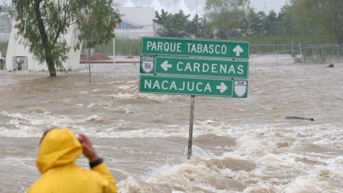 Povodně v Mexiku