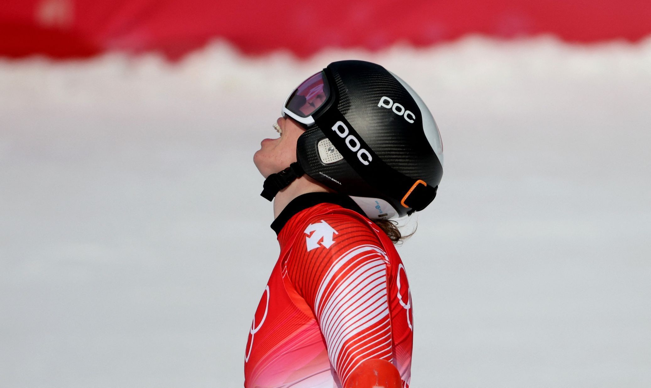 Michelle Gisinová v super-G na ZOH 2022 v Pekingu