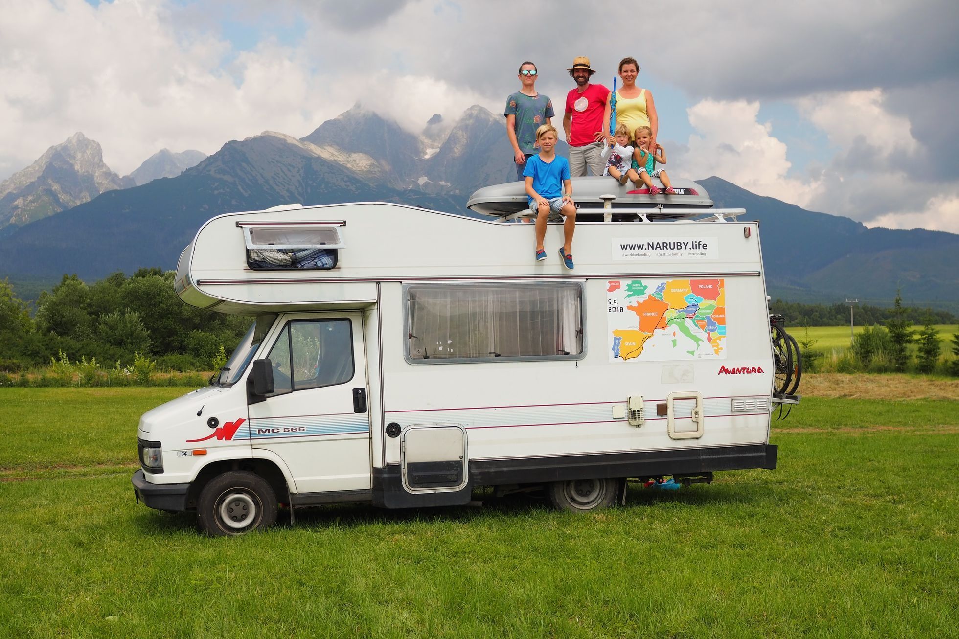 Rychtařík, obytné auto, cestování, nomádi, rodina
